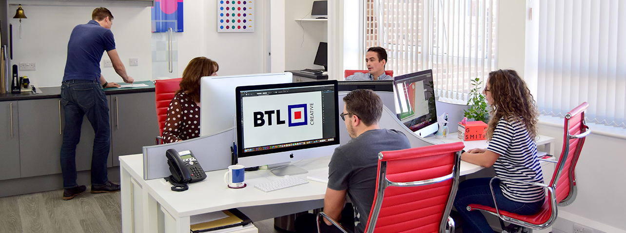 The BTL Creative team, hard at work